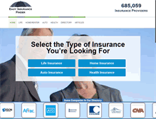 Tablet Screenshot of easyinsurancefinder.com